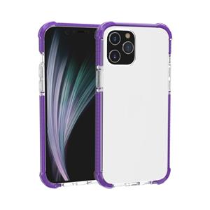 huismerk Voor iPhone 12 mini Schokbestendige TPU + acryl beschermhoes(Paars)