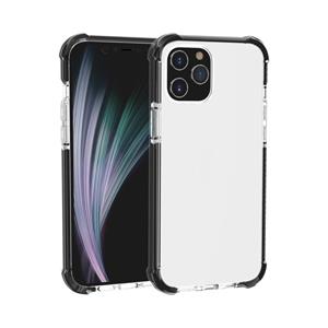 huismerk Voor iPhone 12 mini Schokbestendige TPU + acryl beschermhoes (Zwart + Transparant)