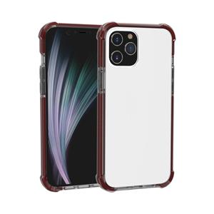 huismerk Voor iPhone 12 mini Schokbestendige TPU + acryl beschermhoes(Bruin)