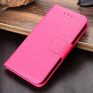 huismerk Voor Xiaomi Redmi Note 10 4G / OPMERKING 10S Crystal Texture Horizontale Flip Leren Case met Houder & Card Slots & Portemonnee (Rose Red)