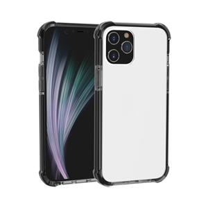 huismerk Voor iPhone 12 mini Schokbestendige TPU + acryl beschermhoes(Zwart)