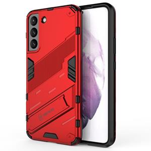 huismerk For Samsung Galaxy S22+ 5G Punk Armor 2 in 1 PC + TPU Shockproof Phone Case with Invisible Holder(Red)