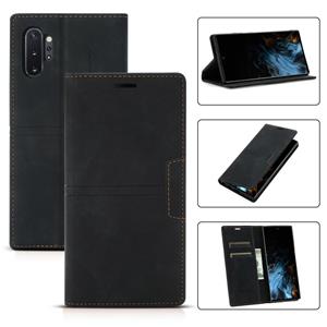 huismerk Voor Samsung Galaxy Note10 + Dream Magnetische Zuigbedrijf Horizontale Flip PU Lederen Case met Houder & Card Slot & Portemonnee (Zwart)