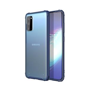 huismerk Voor Galaxy S20 Vierhoekschokbestendige TPU + PC Beschermhoes (Blauw)