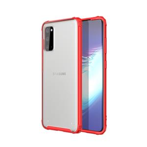 huismerk Voor Galaxy S20 Vierhoekschokbestendige TPU + PC Beschermhoes (Rood)