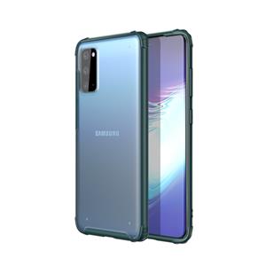 huismerk Voor Galaxy S20 Vierhoekschokbestendige TPU + PC Beschermhoes (Groen)