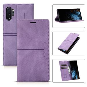 huismerk Voor Samsung Galaxy Note10 + Dream Magnetische Zuigbedrijf Horizontale Flip PU Lederen Case met Houder & Card Slot & Portemonnee (Paars)