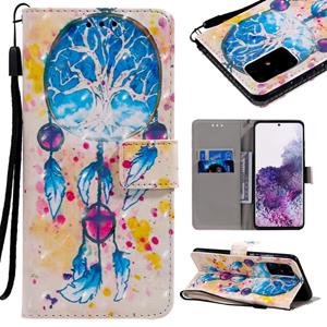 huismerk Voor Galaxy S20+ 3D Painting Horizontale Flip Lederen case met Holder & Card Slot & Lanyard(Wind Chimes)