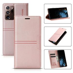 huismerk Voor Samsung Galaxy Note20 Ultra Dream Magnetische Zuig Business Horizontale Flip PU Lederen Case met Houder & Card Slot & Portemonnee (Rose Gold)