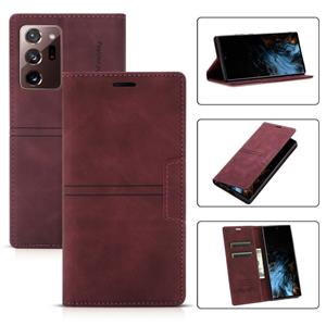 huismerk Voor Samsung Galaxy Note20 Ultra Dream Magnetische Zuigbedrijf Horizontale Flip PU Lederen Case met Houder & Card Slot & Portemonnee (Wijnrood)