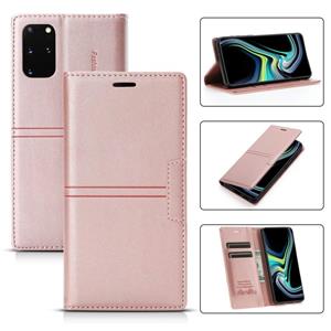 huismerk Voor Samsung Galaxy S20 DROOM Magnetische Zuigbedrijf Horizontale Flip PU Lederen Case met Houder & Card Slot & Portemonnee (Rose Gold)