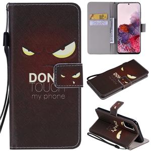 huismerk Voor Galaxy S20 Painting Horizontale Flip Lederen Kast met Holder & Card Slot & Lanyard(Eye)