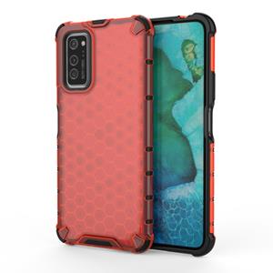 huismerk Voor Galaxy S20+ Shockproof Honeycomb PC + TPU Case(Red)