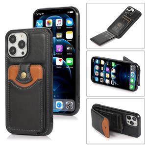 huismerk Zachte huid lederen portemonnee tas telefooncase voor iphone 13 pro max