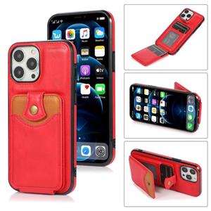 huismerk Zachte huid lederen portemonnee tas telefooncase voor iphone 13 pro max