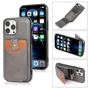 huismerk Zachte huid lederen portemonnee tas telefooncase voor iphone 13 pro max