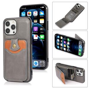 huismerk Zachte huid lederen portemonnee tas telefooncase voor iphone 13