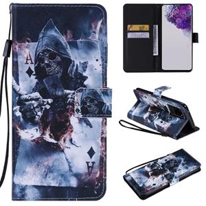 huismerk Voor Galaxy S20 Ultra Painting Horizontal Flip Leather Case met Holder & Card Slot & Lanyard(Magician)