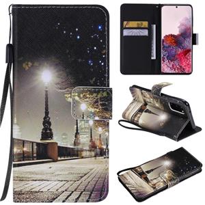 huismerk Voor Galaxy S20 Painting Horizontale Flip Lederen Kast met Holder & Card Slot & Lanyard (Cityscape)