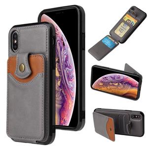 huismerk Zachte huid lederen portefeuille tas telefooncase voor iPhone XS max