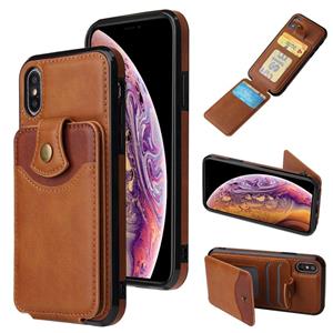 huismerk Zachte huid lederen portefeuille tas telefooncase voor iPhone XS max