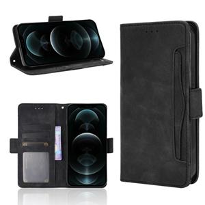 huismerk Huid gevoel kalf patroon horizontale flip lederen tas met houder & kaart slots & fotolijst voor iPhone 13 mini