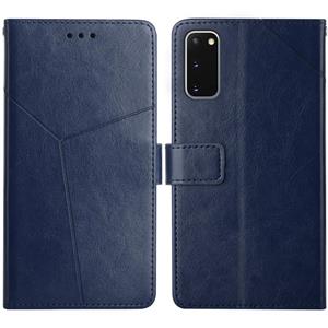 huismerk Voor Samsung Galaxy S20 Y Stitching Horizontale Flip Lederen Case met Houder & Card Slots & Portemonnee & Fotolijst