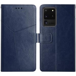 huismerk Voor Samsung Galaxy S20 Ultra Y Stitching Horizontale Flip Lederen Case Met Houder & Card Slots & Portemonnee & Fotolijst