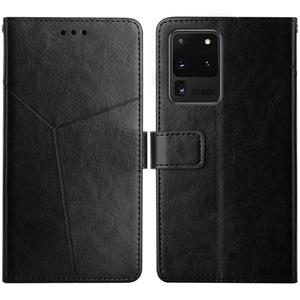 huismerk Voor Samsung Galaxy S20 Ultra Y Stitching Horizontale Flip Lederen Case Met Houder & Card Slots & Portemonnee & Fotolijst