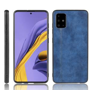 huismerk Voor Galaxy S11 schokbestendig naaien koe patroon huid PC + PU + TPU case (blauw)