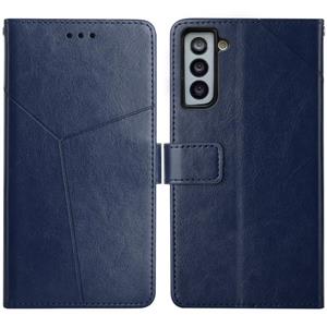 huismerk Voor Samsung Galaxy S21 + 5G Y Stitching Horizontale Flip Leren Case met Houder & Card Slots & Portemonnee & Photo Frame