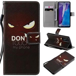 huismerk Voor Samsung Galaxy Note 20 Painting Horizontale Flip Lederen Case met Holder & Card Slot & Lanyard(Eye)