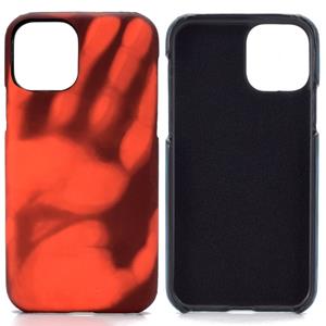 Huismerk Voor Huawei P40 Paste Skin + PC Thermal Sensor Discoloration Protective Back Cover Case (Zwart naar Rood)