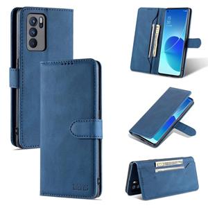 Voor Oppo Reno6 Pro 5G AZNS DREAM II SKIN FEEL PU + TPU Horizontale Flip Lederen Case met Houder & Card Slots & Portemonnee