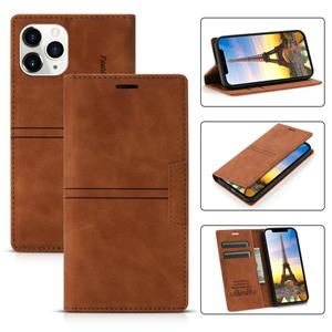 huismerk Droom Magnetische Zuigbedrijf Horizontale Flip PU Lederen Case met Houder & Kaart Slot & Portemonnee voor iPhone 13 Mini (Brown)