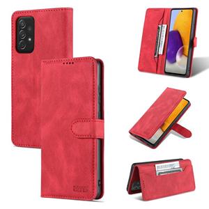 For Samsung Galaxy A72 5G / 4G AZNS Dream II Skin Feel PU+TPU Horizontal Flip Leather Case with Holder & Card Slots & Wallet(Red)