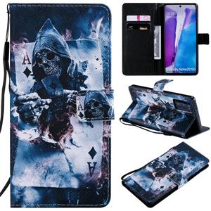 huismerk Voor Samsung Galaxy Note 20 Painting Horizontale Flip Lederen Case met Holder & Card Slot & Lanyard(Magician)