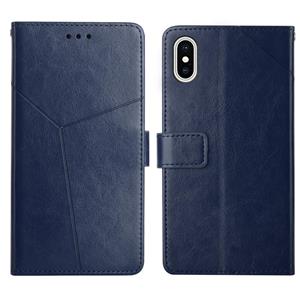 huismerk Y Stitching Horizontale Flip Lederen Telefoonhoesje Met Houder & Card Slots & Portemonnee & Photo Frame voor iPhone XS MAX