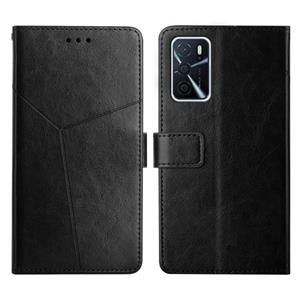 huismerk Voor Oppo A54 / A16 4G Y Stitching Horizontal Flip Leather Phone Case