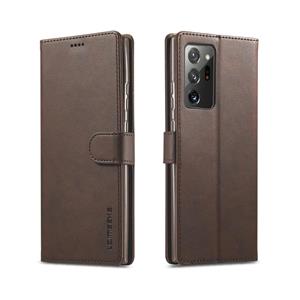 Voor Samsung Galaxy Note 20 LC.IMEEKE Kalf texture horizontale flip lederen behuizing met Holder & Card Slots & Wallet(Brown)