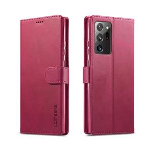 lc.imeeke Voor Samsung Galaxy Note 20 Ultra LC. IMEEKE Kalf texture horizontale flip lederen kast met Holder & Card Slots & Wallet(Red)