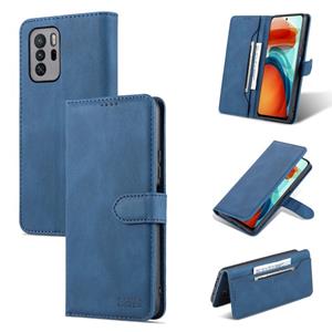 Voor Xiaomi Redmi Note 10 Pro 5G / POCO X3 GT AZNS DREAM II SKIN FEEL PU + TPU Horizontale Flip Lederen Case Met Houder & Card Slots & Portemonnee