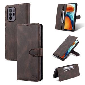 Voor Xiaomi Redmi Note 10 PRO 5G / POCO X3 GT AZNS DREAM II SKIN FEEL PU + TPU Horizontale Flip Lederen Case met Houder & Card Slots & Portemonnee