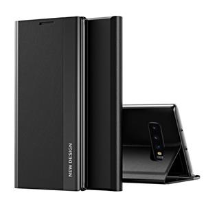 huismerk Voor Samsung Galaxy S10 Plus Side Galloplated Magnetische ultradunne horizontale flip lederen tas met houder