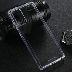 huismerk Voor Samsung Galaxy Note20 Vierhoekige Schokbestendige Transparante TPU + PC Beschermhoes