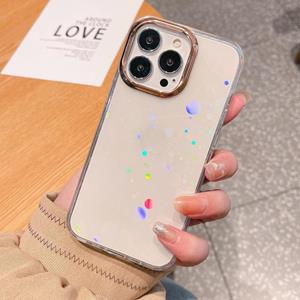 huismerk Colorful Laser Electroplating Shockproof Phone Case For iPhone 13 (Dot)