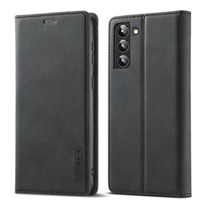 Voor Samsung Galaxy S22 + 5G LC.Imeeke Soft PU + TPU magnetische huidvriendelijke gevoel lederen telefoonhoes