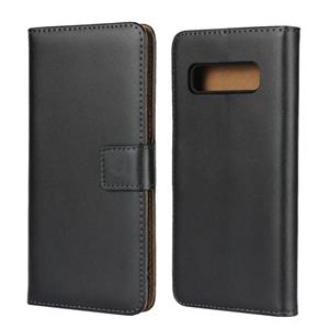 huismerk Horizontale Flip lederen case voor Galaxy S10e met magnetische clasp & houder & kaartsleuf & portemonnee (zwart)