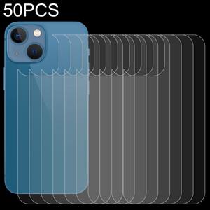 huismerk 50 stks 0.26mm 9H 2.5D Gehard Glass Back Film voor iPhone 13 Mini