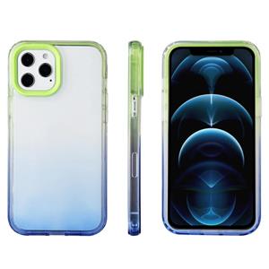 huismerk Candy Gradiënt Flat Surace TPU + PC Shockproof Case voor iPhone 13 Mini